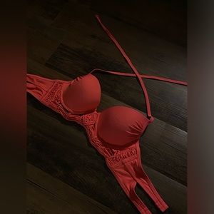 Pink/Red bathing suit top